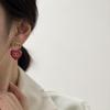 Colorful Zircon Drip Glaze Hoop Earrings: Chic Light Luxury Style for Fashion-Forward Women