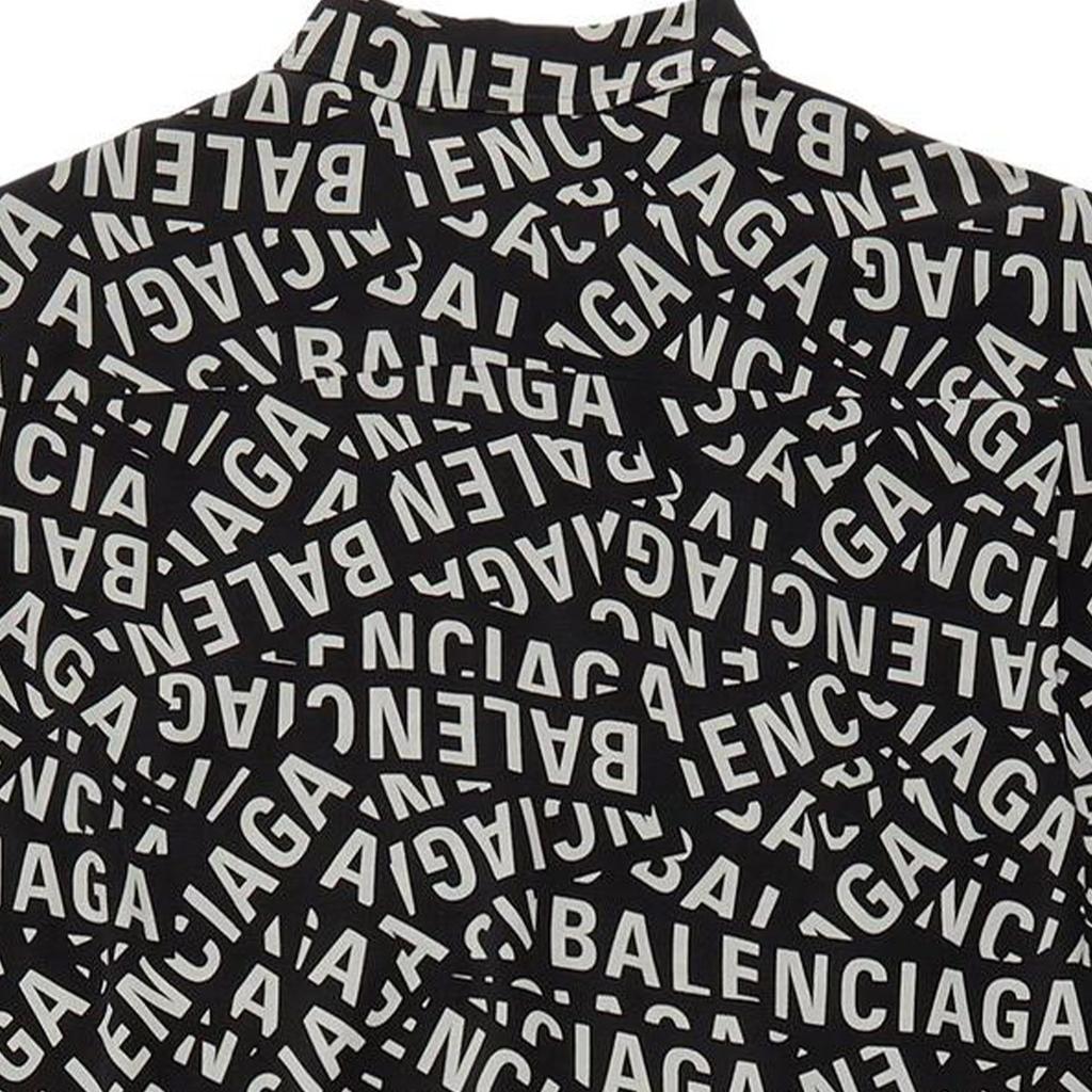 Balenciaga All Over Logo Printed Buttoned Shirt 681812TML211269