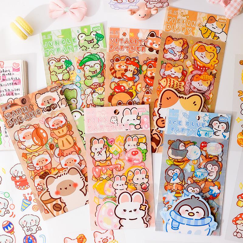 

Yuezhen Playful Troupe Kids PET Cartoon Stickers for Journals