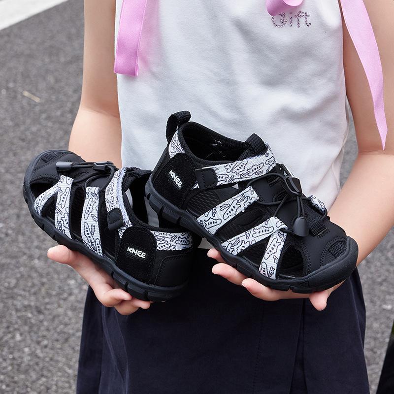 Children's sandals 2025 summer new boys baotou creek shoes soft-soled beach shoes baby shoes girls wading shoes