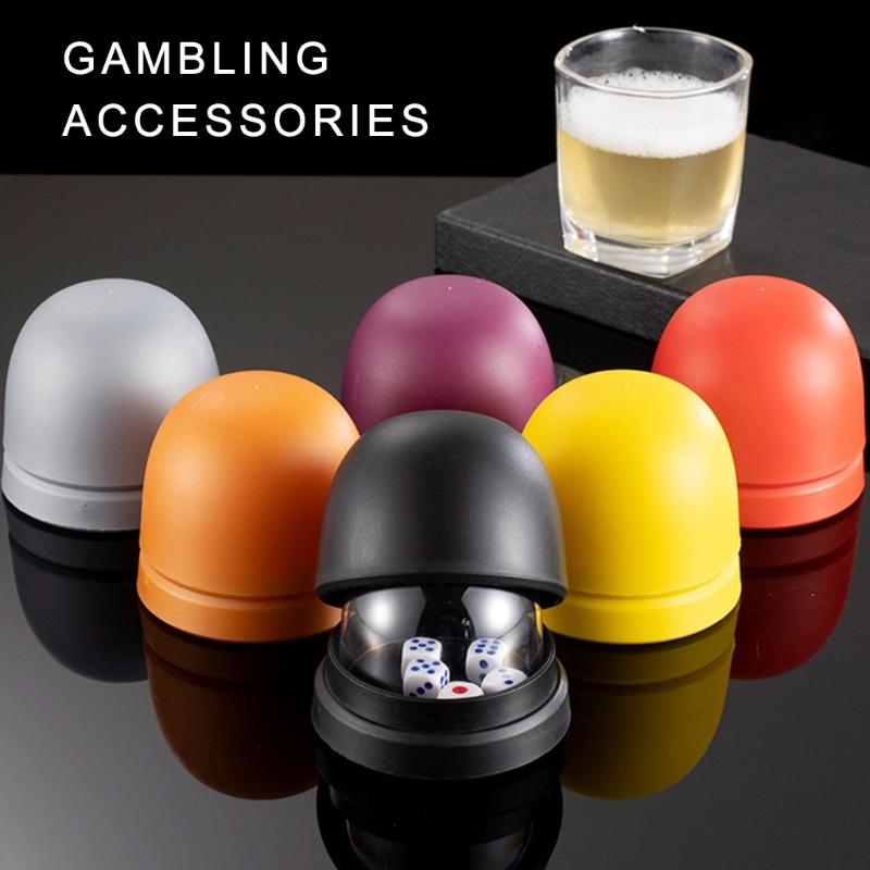 Anti-Cheating-Würfelbecher mit Deckel 5 Würfel für Spieleabend KTV Restaurant Grillgeschäft für Party-Unterhaltungsaktivität