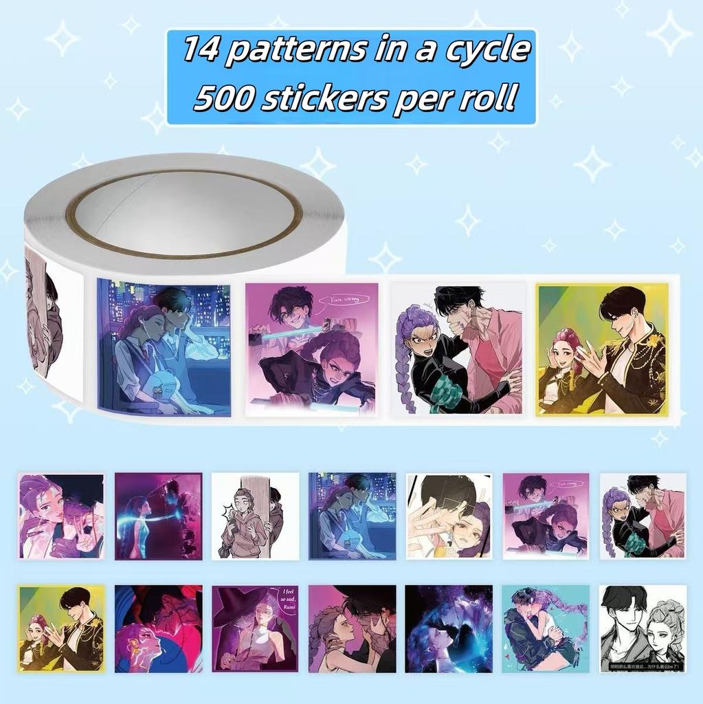 Spellbound Stickers: K-Pop Witch Hunt Squad Designs – Durable, Vibrant & Perfect To Cast Style On Your Favorite Things Kawayi!