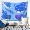 Polka Dot Shark Tapestry Wall Hanging Aesthetic Home Decor Tapestries for Living Room Bedroom