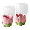 Silicone Mold Flower Shape White Diy Candle Holder Mold Rose Flower Cup Mold Silicone For Home Decor Aromatherapy Decoration