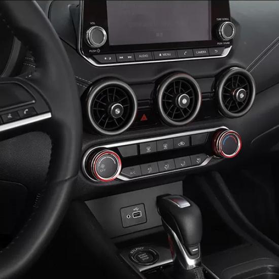 For Nissan Sentra -2025 Air Condition Knob Button Ring Cover Decor Pair