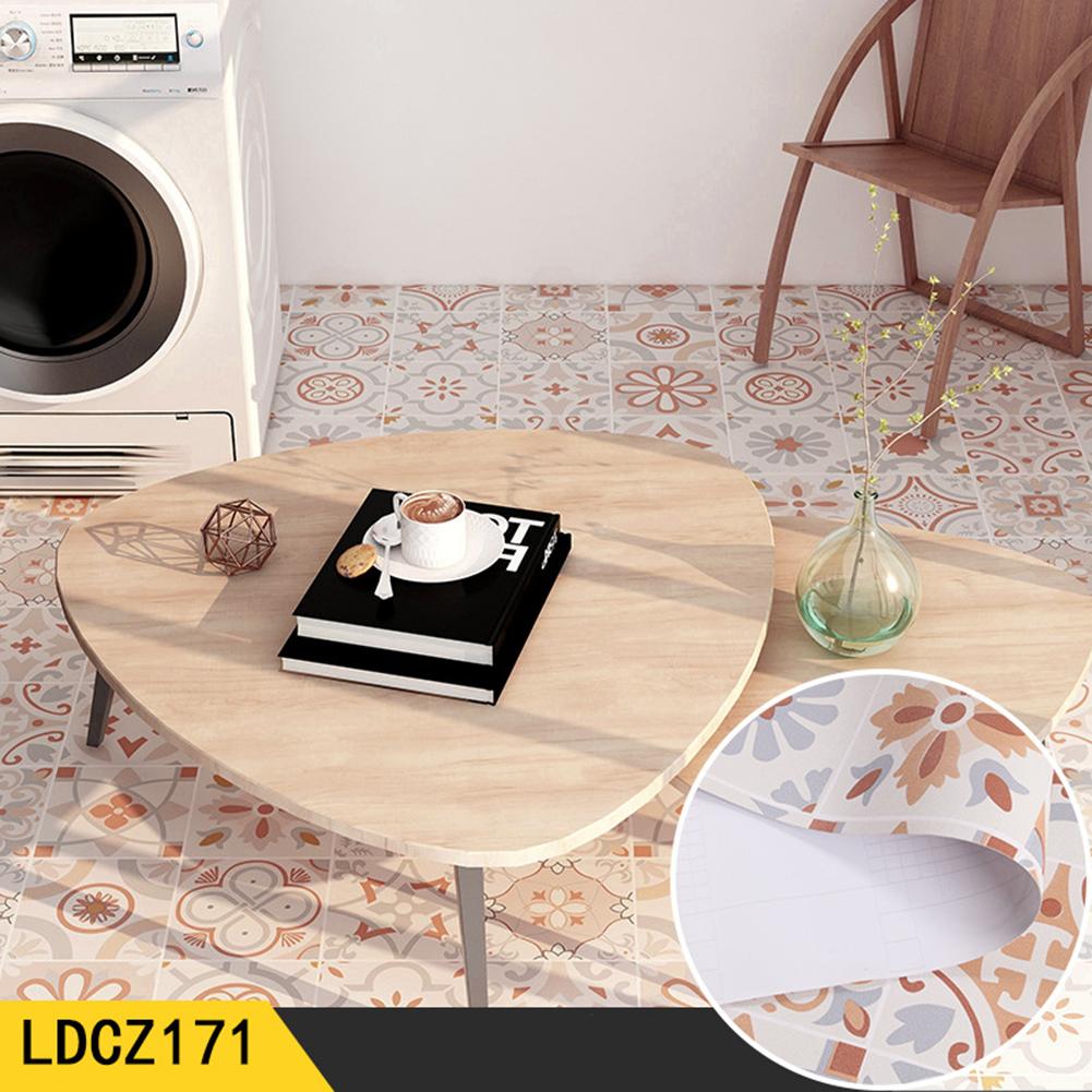 Bathroom Home Decoration Waterproof Floor Sticker Anti Slip Floor Sticker Long Lasting Durability Use Self-adhesive Waterproof