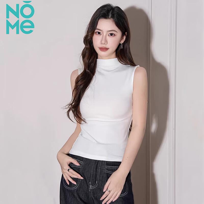 NOME Ribbed Semi-High Neck Cami Vest XL