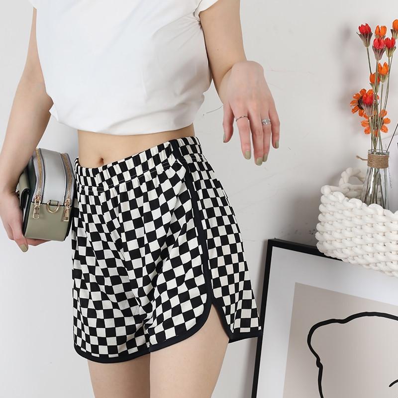 Home Shorts Running Shorts Women's Summer Ultra Thin Comfortable Loose Casual Plus Size Wide Leg High Waist A-line Sports Hot Pants