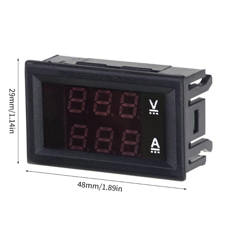 LED Digital Voltmeter Amperemeter Zwei Anzeigen 0-100V 10A Präzisionsmessung für Laborgebrauch