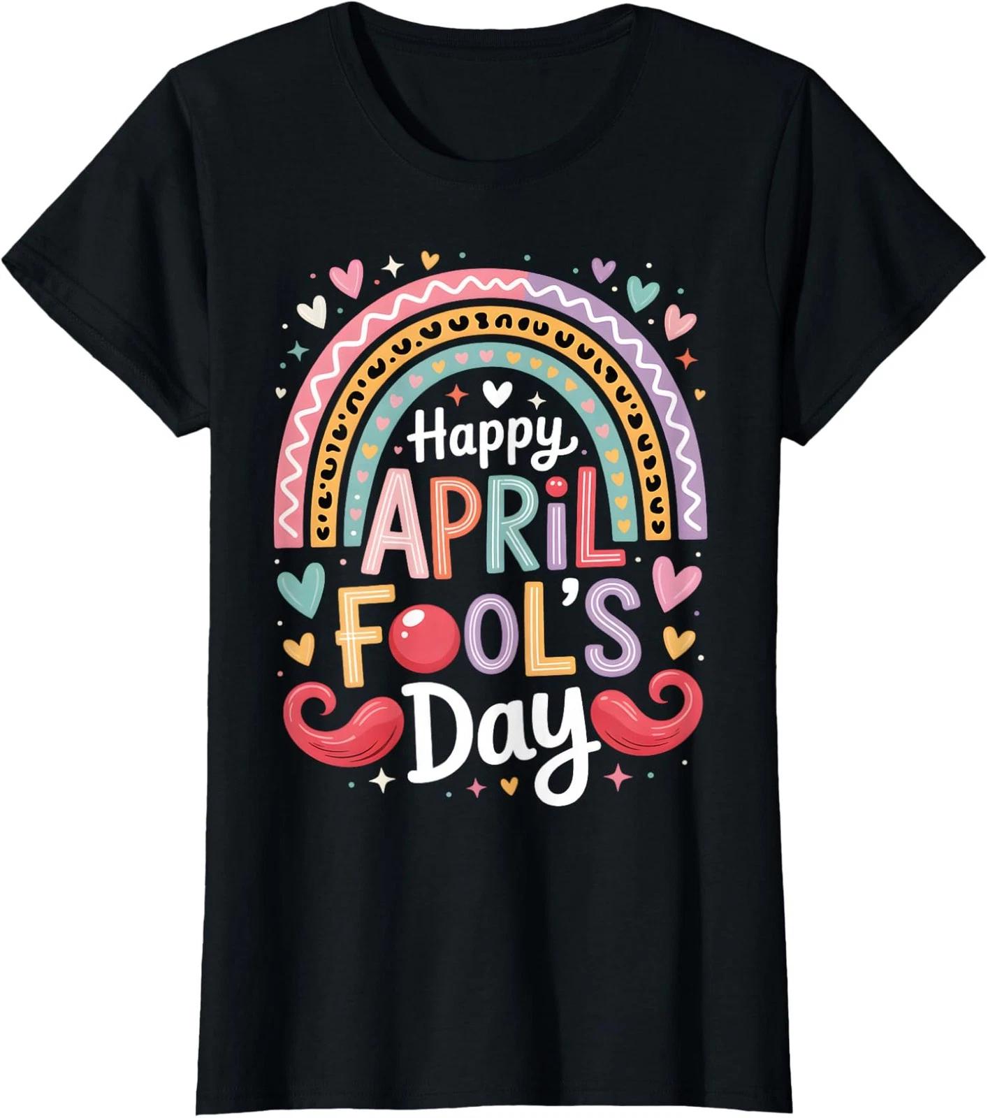 Happy April Fool s Day 1st April Fools Day 2026 Funny Ladies  Crewneck T-Shirt M