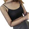 Summer Lady Sexy See Through Mesh Shirts Blouse