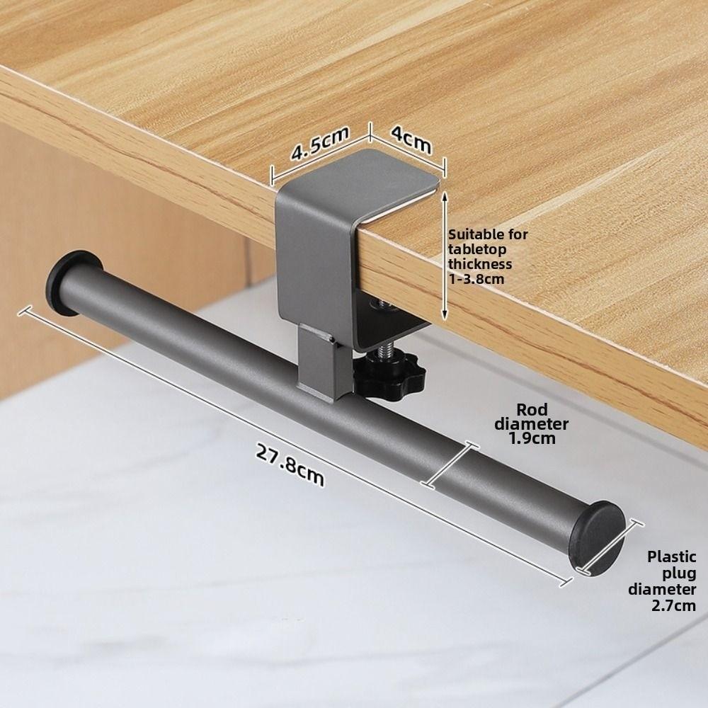 Clamp on Desk Side Hook Carbon Steel Desk Side Handbag Rack Desk Edge Hook  Home Office