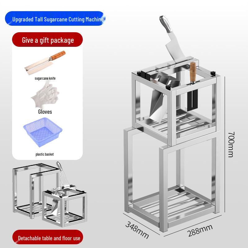 Stainless Steel Sugarcane Chopper and Crushing Knife Holder - Blue