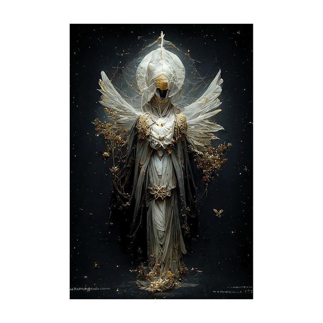 Raven Queen Sacral Redemption Posters and Prints Wall Art Pictures Flower People Canvas Painting Living Room Home Decor Cuadros
