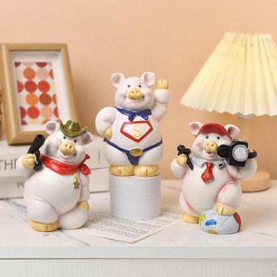 Tierfigur Schwein Spardose Geschenk, Geldaufbewahrung Dekoration für Kinderzimmer