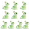 10pcs Cute Animal Miniature Bunny Figurines Garden Miniature Landscape Ornament Accessories for Easter Party Home Decor
