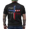 250th Anniversary Faith Freedom 250 Years American Flag Patriotic ON BACK Tee Unisex T-Shirt