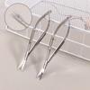 Russian Manicure Scissors Curved Straight Tip Stainless Steel Professional Dead Skin Remover Manicure Tool