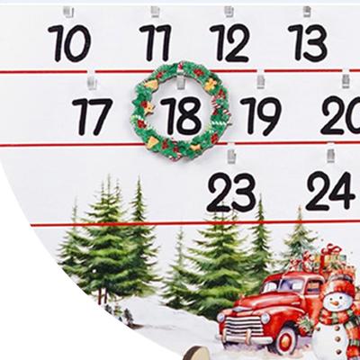 25 Days Countdown Christmas Ornaments Christmas Advent 25 Days Till Christmas Wooden Decoration Christmas Tree Door Sign Decor
