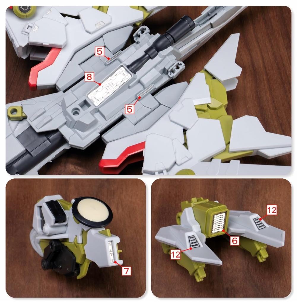 TAS High-Quality Metal Parts for HG RG EG MG MGSD PG Robots, Detail-Up Modification (HG 1/144 Zeus Silhouette Equipment)