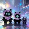 3 Assorted Sizes Cartoon Game Anime VALORANT Clove Cute Plush Toys Printed Starfish Body Animal Cat Cosplay Peripheral Kid Gifts