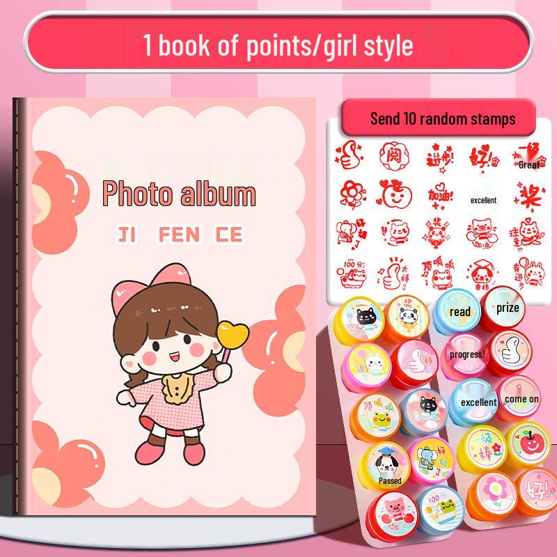 Kids Stamp Collection & Reward Book for Kindergarten and Elementary Students