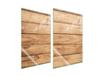GLAS-SPRITZSCHUTZPLATTE FÜR DIE KÜCHE 2x35x52 HOLZ