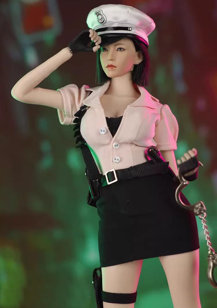 

1/6 Сексуальный наряд, 1/6 Женский, COS Модель полицейской формы, Наряд полицейской, Полицейская форма (Голова и тело не включены), розовый