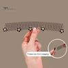 Women Hairband Flower Faux Pearl Button Butterflies Decor Hair Hoop Visible Metal Mesh Headband Elastic Hair Accessory