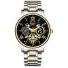 Watch for Men Trendy High End Light Luxury Versatile Quartz Watches Glow Waterproof Roman Hollow Male's Clock Watch