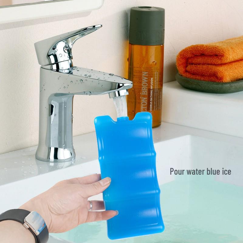 Chan Zhi Yu Wave Blue Ice Pack 600ml: Refillable, Reusable, Long-Lasting Cold Storage Solution 21x10x5.5cm