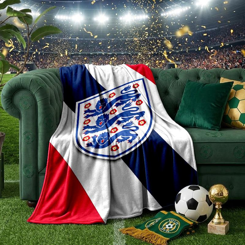 EnglFootball Crest Blanket Lightweight Ideal Bedding Blanket Perfect for Travel, Camping, Living Rooms, Offices, Sofas, Fan Christmas gift