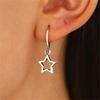Chic Drop Earrings Hollow Star Design Match Daily Outfits Party Accessories Casual Dating Decor For Female Creative And Chic Stuff