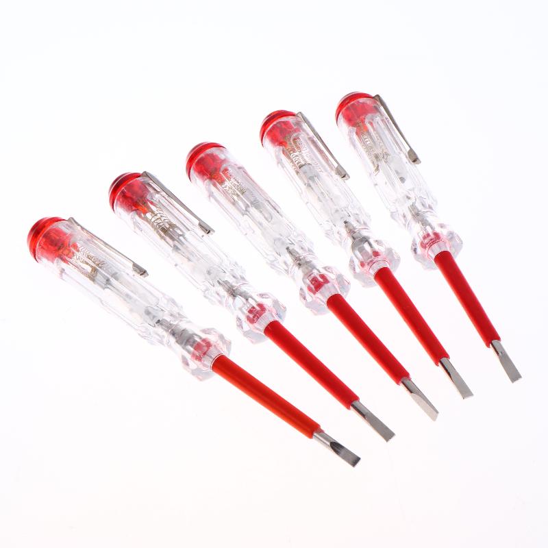 100-500V Test Pen Portable Flat Screwdriver Electric Tool Hand Tool LED Voltage Tester Multipurpose Non-contact Circuit Test Pen