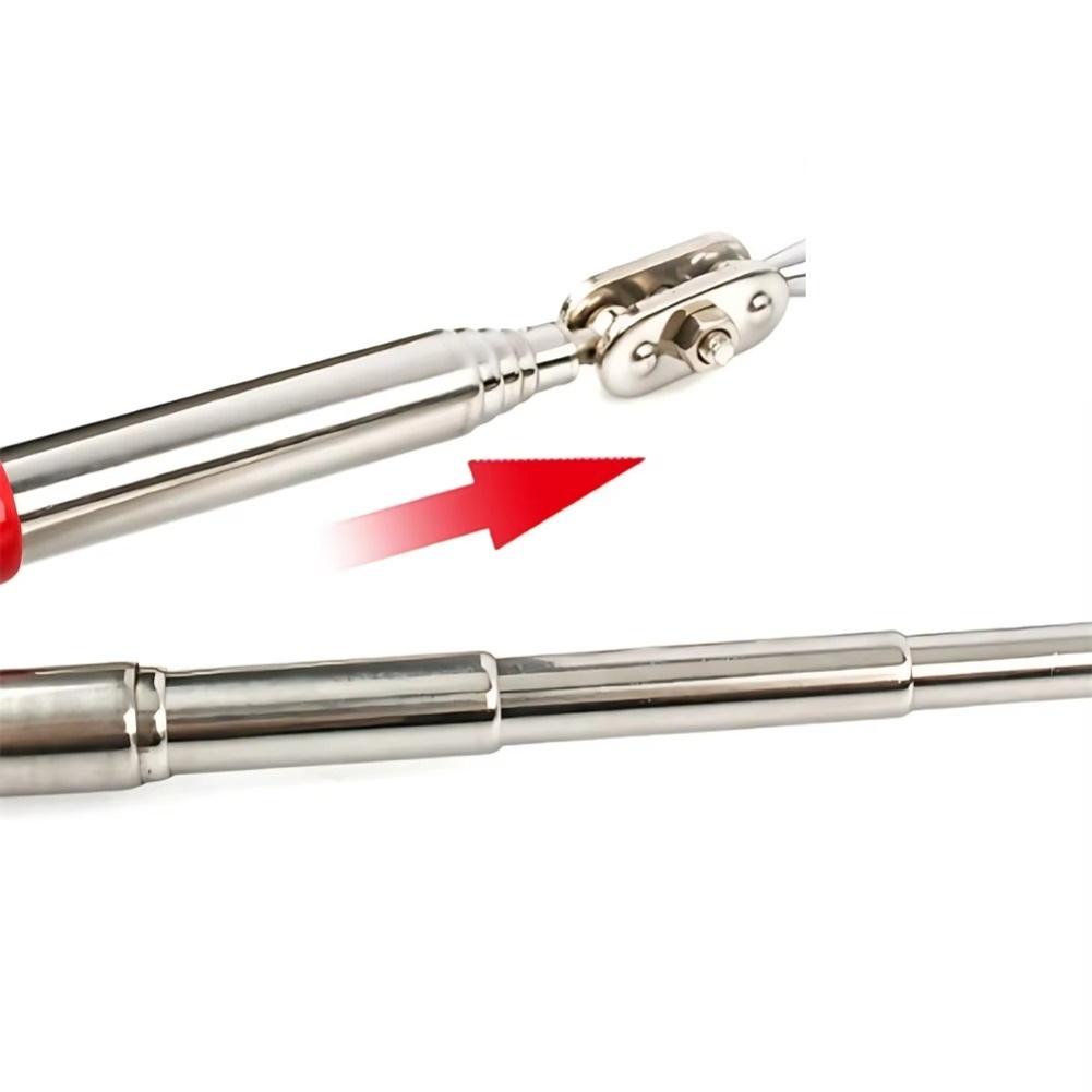 Teleskopowy Długopis Magnetyczny Z Lampką LED Rozsuwany Patyk Magnetyczny Mini Przenośne Narzędzie Magnetyczne Do Podnoszenia Śrub Nakrętek Śrub