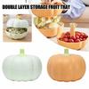 Cute Pumpkins Snack Box Detachable Double Layer Large Capacity Food Grade Nutsweets Candy Fruits Nuts Snacks For Home Festive
