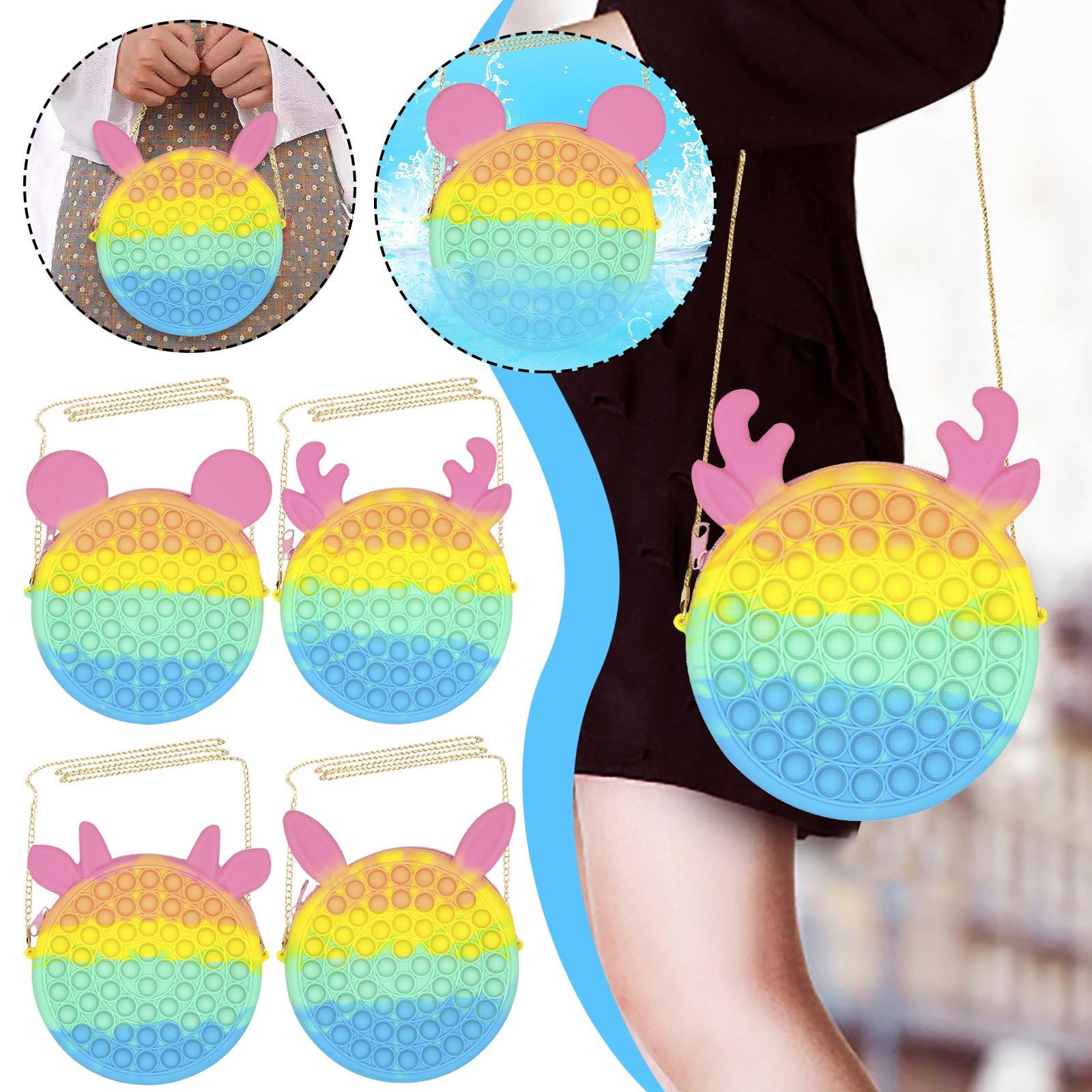 

Сумка с подвеской для игрушек, игрушки для снятия стресса с пузырьками для взрослых и детей