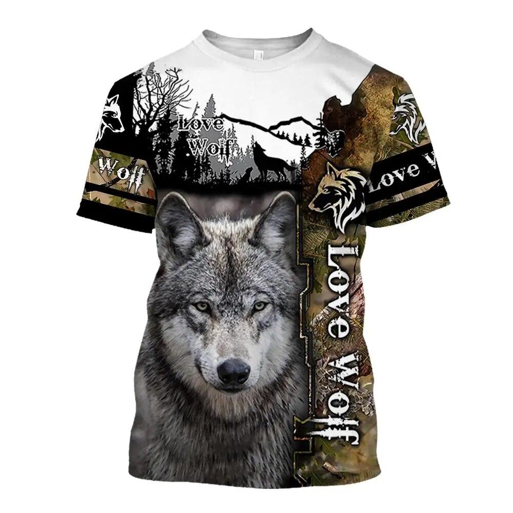 Animal T Shirt For Men Tiger 3d Print Short Sleeved Fashion O-Neck Pullover Oversized Men's Clothing Casual Street T-Shirts