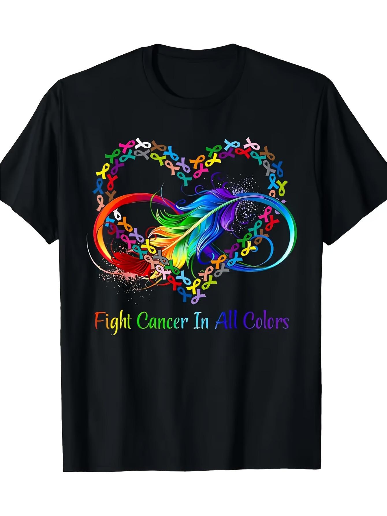 Top Pick Local MenS  WomenS Fight Cancer Awareness TShirt S