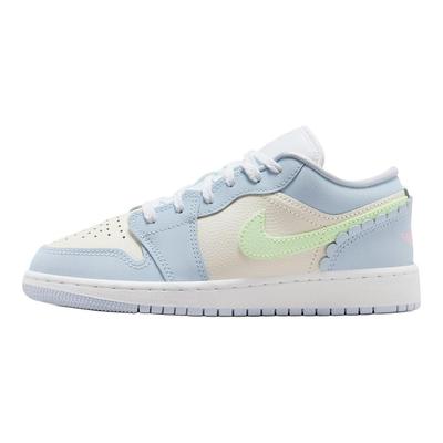 Air 1 Low SE GS Half Blue Sail Kids Sneakers White Vapor-Green IB7113-403