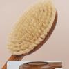 Wood Long Handle Hair Brush Soft Bristles Shower Back Scrub Bath Brush  Skin Cleanser