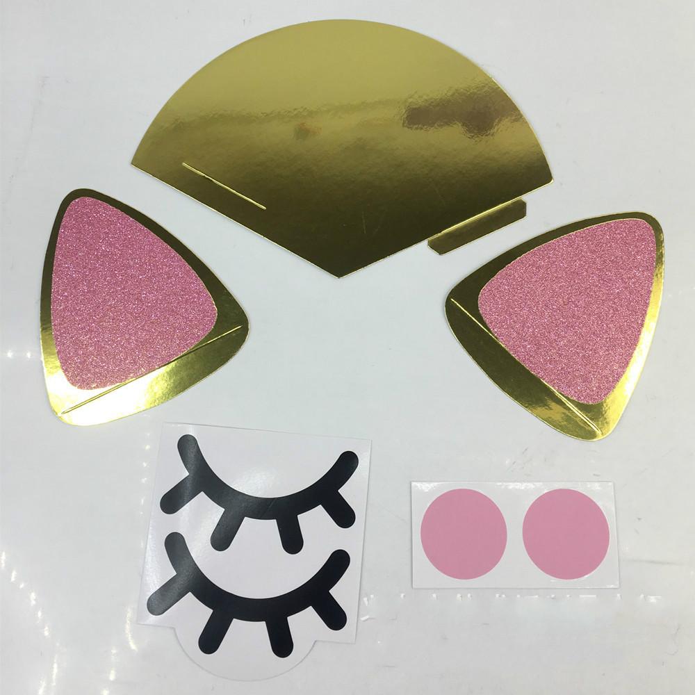 

3D шар-единорог, наклейка ресницы единорога, шар Бобо, украшение для дня рождения, свадьбы, вечеринки three-dimensional unicorn sticker