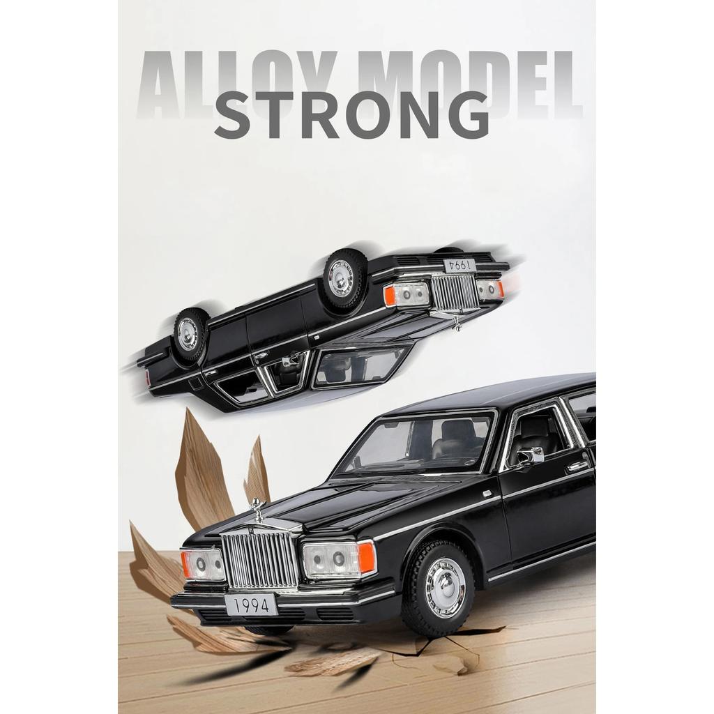 1/32 Rolls Royce Silver Seraph Alloy Model Car Toy Diecasts Casting Pull Back Sound and Light Car Toys for Children Vehicle