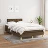 Exclusive House - Slatted Bed Base with Mattress Dark Brown 120x200 Cm