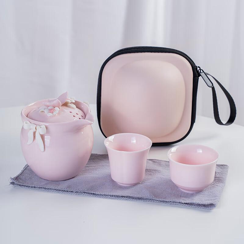 Portable Ceramic Tea Set for Women