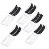 10 Pairs Eyelash Extension Gel Pad Reusable Silicone Lash Extension Gel Pad Notched Black White