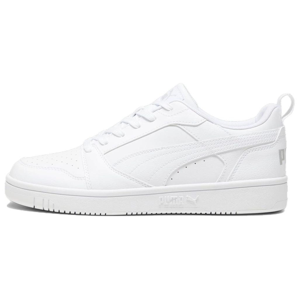 Puma Rebound V6 Low Bílé Unisex Tenisky Cool-Light-Grey 392328-03