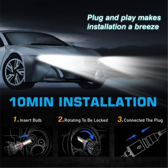 For GMC Sierra 1500 2500 1999 2000-2006 C/K Pickup LED Headlight High/Low Bulbs