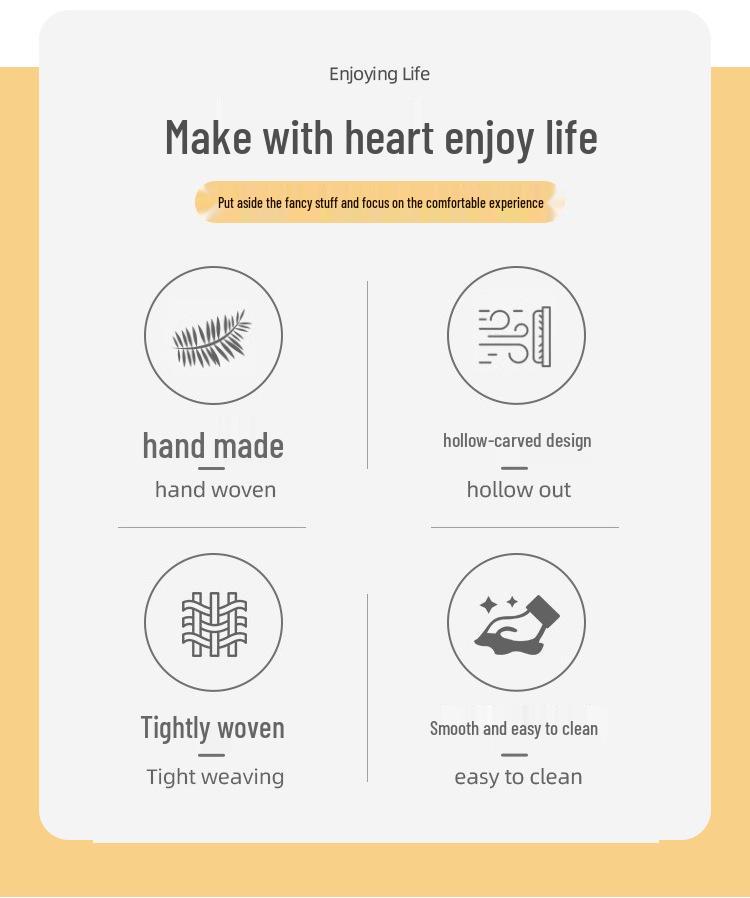 Rattan-Style Angled Bread, Fruit & Snack Display Basket