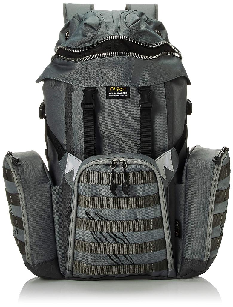 MORN CREATIONS Tyrannosaurus Backpack, Large, TR-101 (Gray)